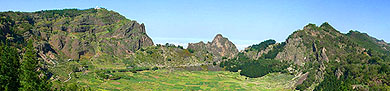Santo Anto: vue panoramique du cratre de Cova